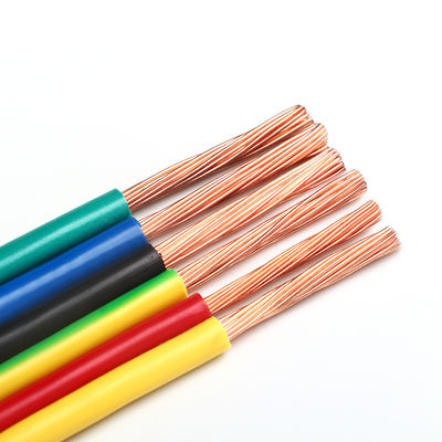 Beli Warna yang disesuaikan 1.5mm PVC Terisolasi Kawat Fleksibel H07V-U Untuk Bangunan online manufacture