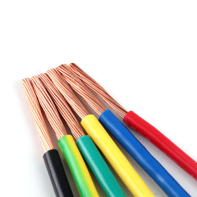 Beli IEC 60227 4mm BV Solid Stranded Copper Wire Disesuaikan Kabel Terisolasi PVC online manufacture