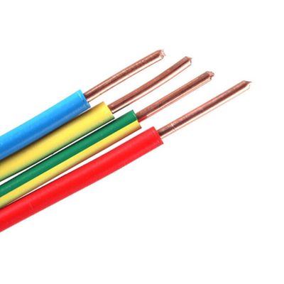 Kabel Isolasi PVC Warna Disesuaikan untuk Kawat Rumah 450/750V BV/BVR 1.5mm 2.5mm 4mm 6mm