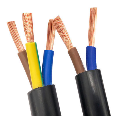 PVC terisolasi 4 inti 15mm 25mm 4mm 6mm Fleksibel Tembaga inti Kabel listrik