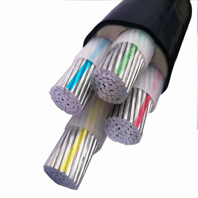 PVC Terisolasi 4 Core Armored Power Cable 2.5mm 10mm 25mm 50mm 150mm 185mm 240mm 300mm