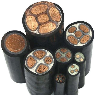 Panjang yang disesuaikan 0,6/1KV NYY Conductor Tembaga XLPE PVC Sheath Kabel Daya Listrik