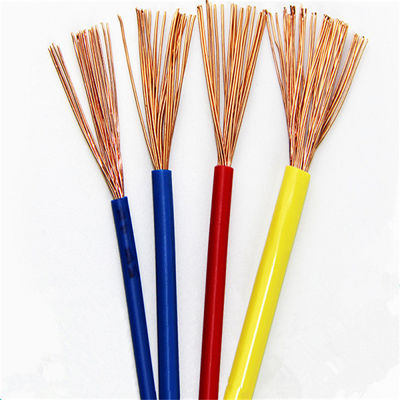 Kabel listrik tunggal inti tembaga 4mm 450V Kabel listrik PVC yang dapat disesuaikan