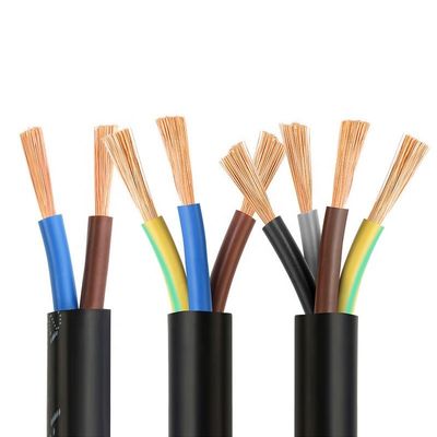 Kabel Fleksibel Multi-Conductor RVV/H05VV-F 2 3 4 Kabel Listrik Inti Kabel Listrik Kabel Daya