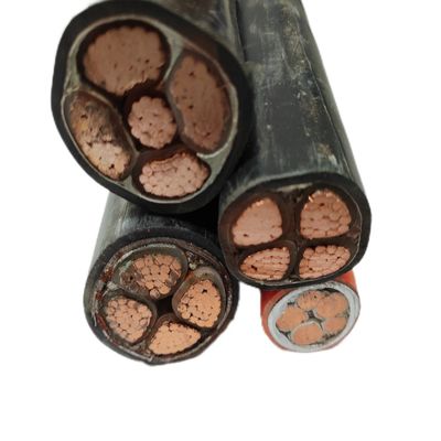 16mm-95mm Nyy Tegangan Rendah 5 Inti Kabel Listrik XLPE Kawat Cu PVC Terbungkus Tanah 25mm-35mm Ukuran