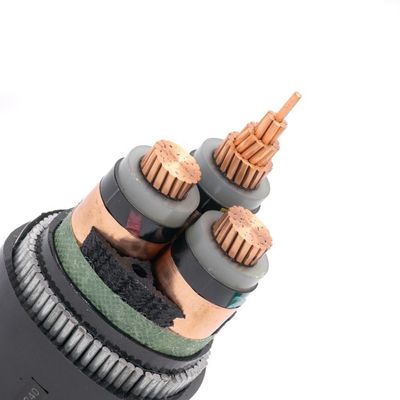 16mm 33kv XLPE Fire Retardant Kabel Tembaga Konduktor Dengan Jaket PVC WDZ-YJV