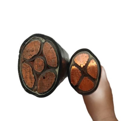 Industrial Power Transmission Nyy 0.6/1kv Kabel Listrik Tegangan Rendah dengan 3x150 mm2 Konduktor Tembaga dan Lapisan Kawat Baja